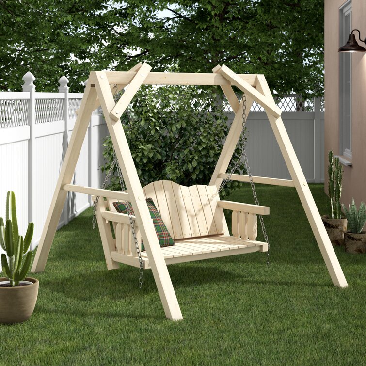 Two seater outdoor swing hot sale